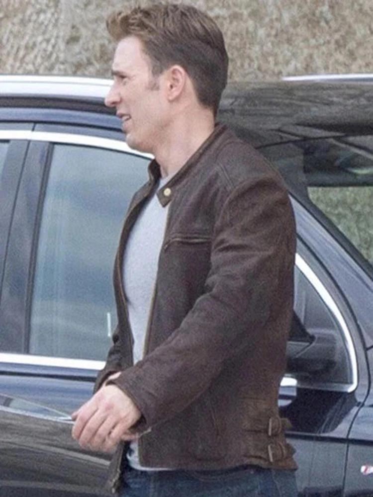 Captain America Civil War Chris Evans Leather Jacket