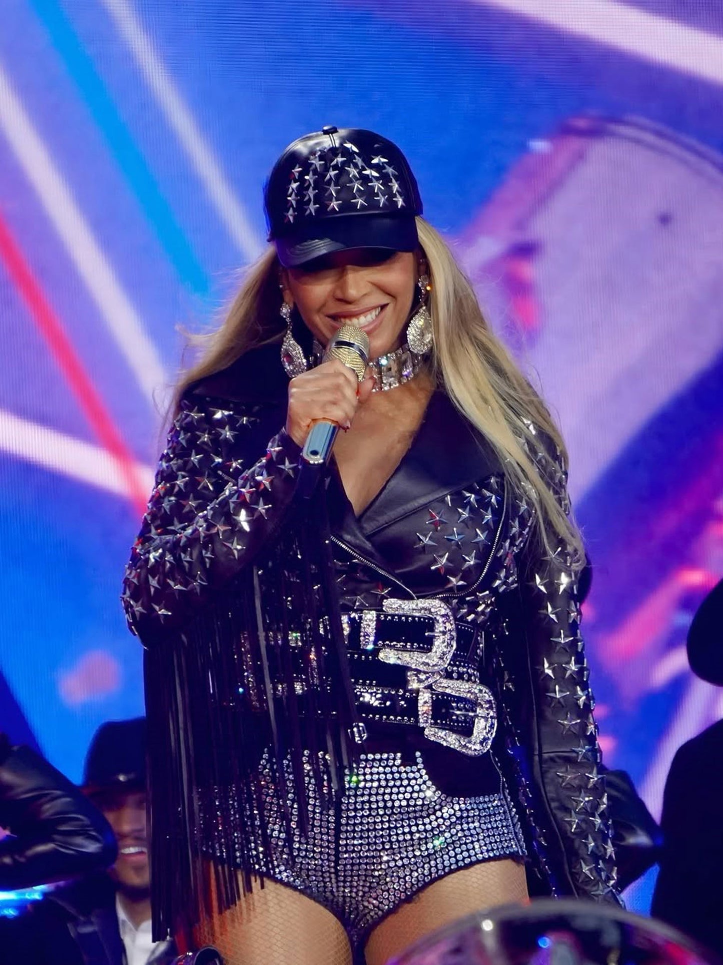 Cowboy Carter Tour Beyoncé Star Leather Jacket