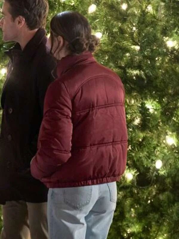 Emily Leung The Snow Must Go On Red Puffer Jacket