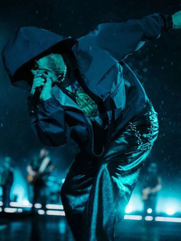 Justin Timberlake Lollapalooza Berlin Blue Hooded Jacket