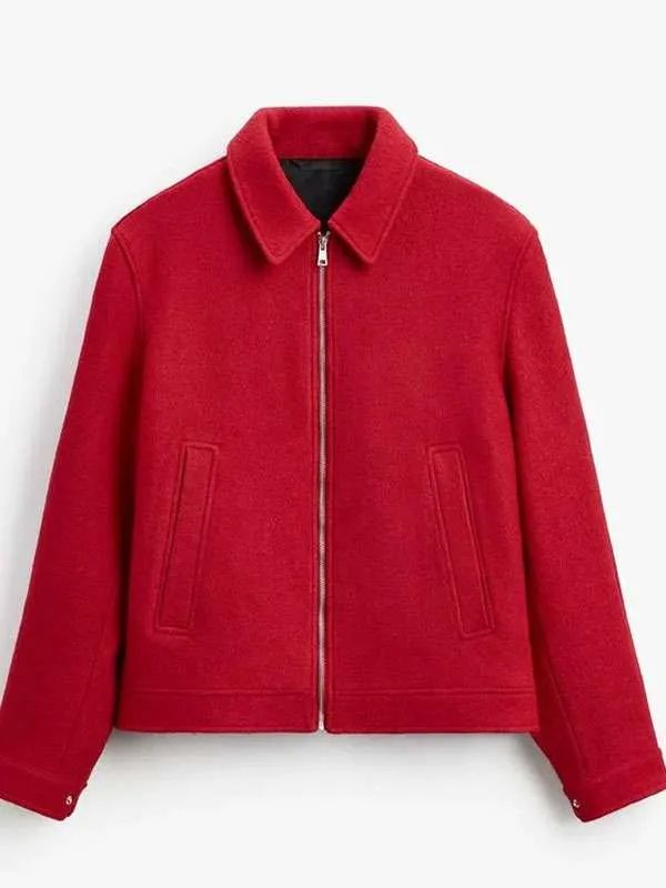 Nathaniel Buescher Electric Bloom Red Wool Jacket
