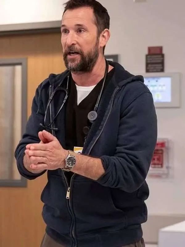 The Pitt Dr. Michael Robinavitch Blue Hooded Jacket