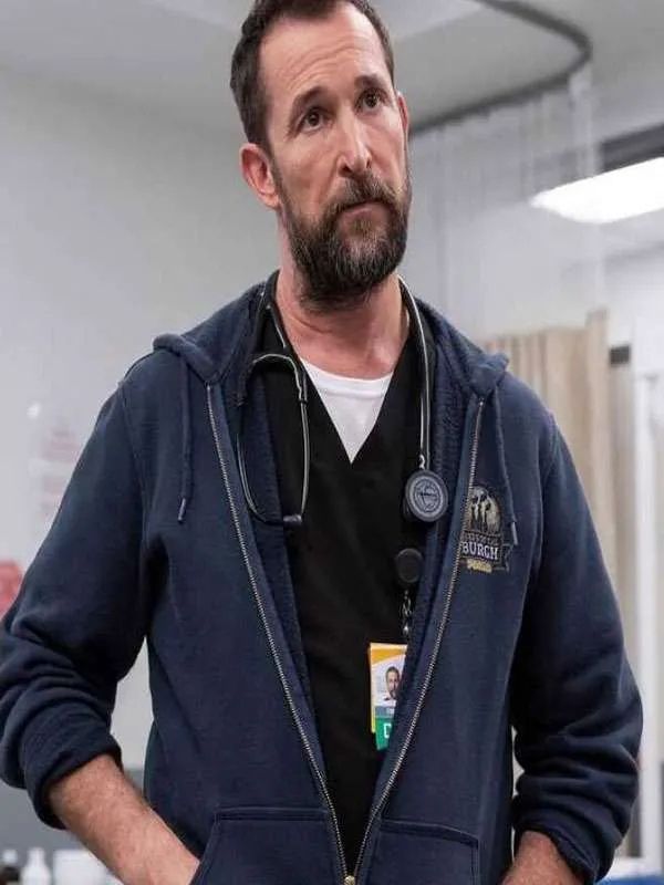 The Pitt Dr. Michael Robinavitch Blue Hooded Jacket