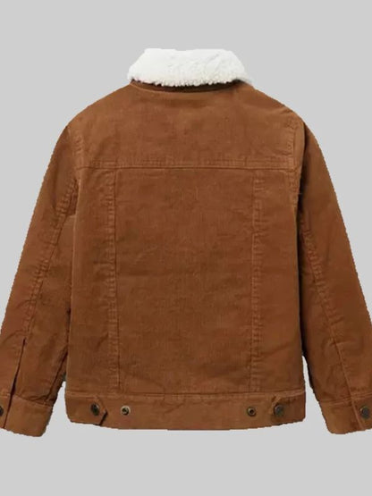 Christmas with the Campbells Justin Long Brown Denim Jacket