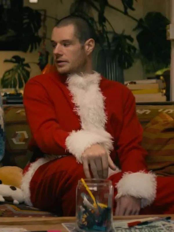 Connor Swindells Jingle Bell Heist Christmas Red Velvet Santa Coat