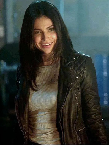 Floriana Lima Supergirl Black Leather Jacket
