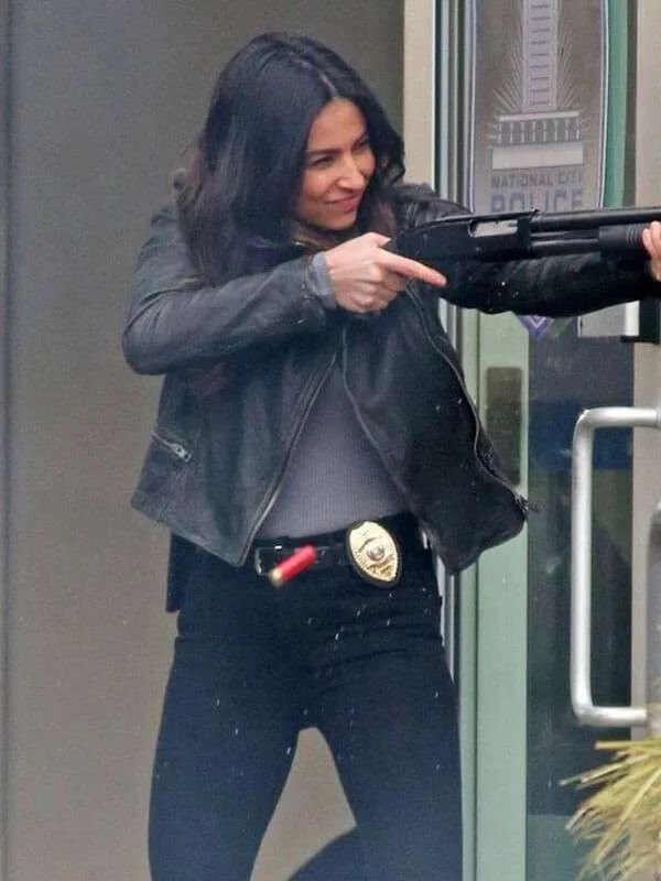 Floriana Lima Supergirl Black Leather Jacket