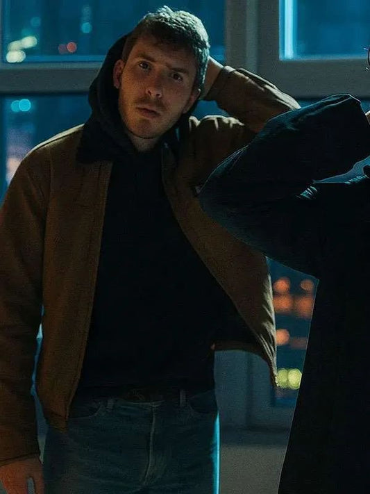 Gregg Sulkin The Kollective Brown Cotton Jacket