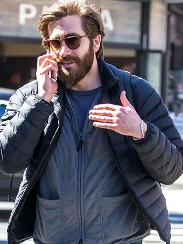 Jake Gyllenhaal Black Puffer Jacket