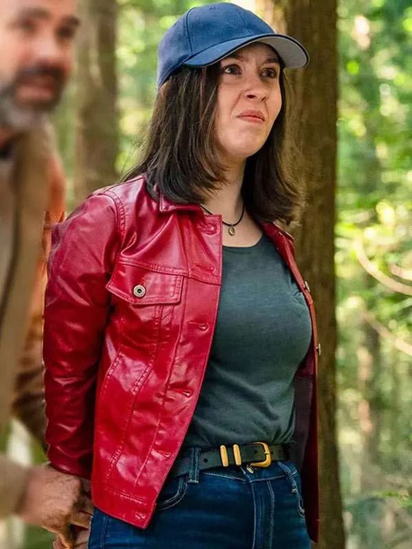 Katherine Evans Murder in a Small-Town Red Leather Jacket