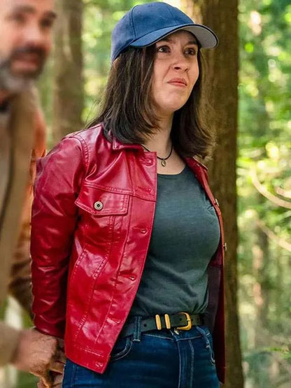 Katherine Evans Murder in a Small-Town Red Leather Jacket