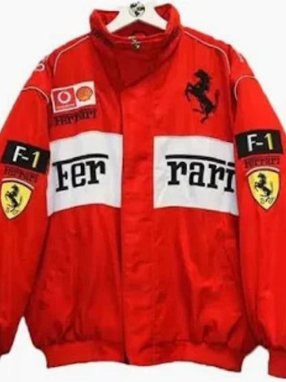  Lana Del Rey Ferrari Red Bomber Jacket