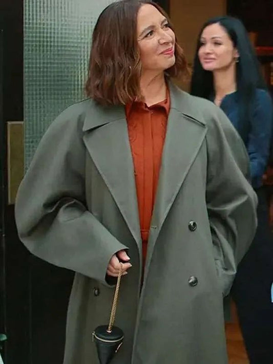 Maya Rudolph Loot S03 Green Trench Coat