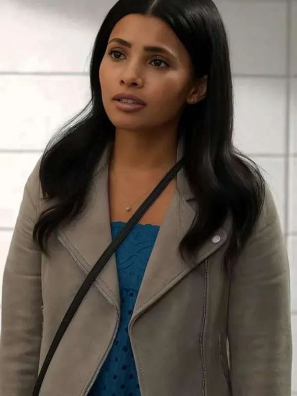 My Life with the Walter Boys S02 Nikki Rodriguez Gray Suede Leather Jacket