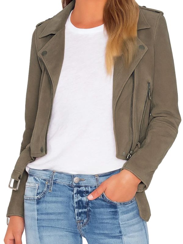 My Life with the Walter Boys S02 Nikki Rodriguez Gray Suede Leather Jacket