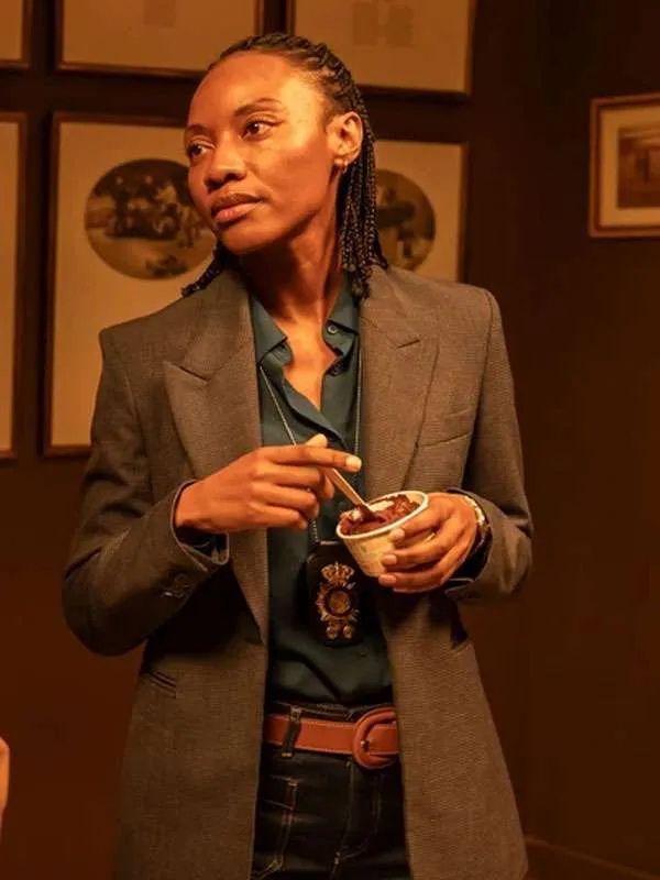 Nansi Nsue Frauds Gray Blazer