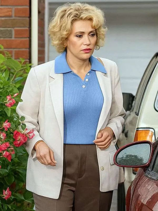 Scarlett Johansson Paper Tiger White Cotton Blazer