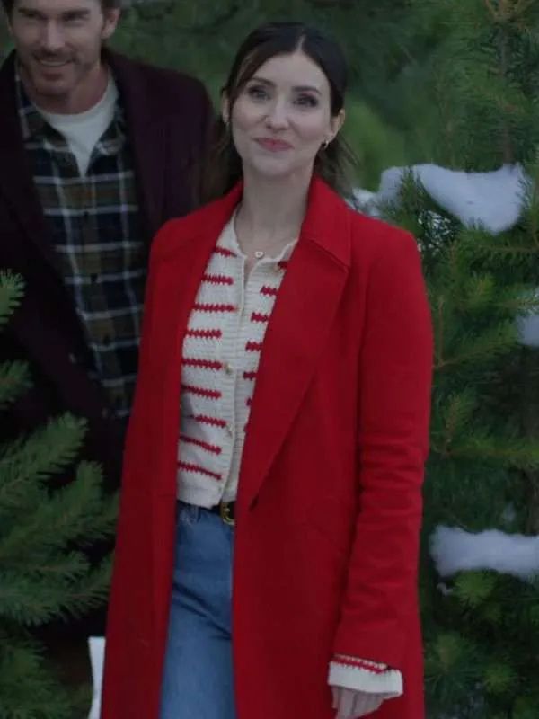 Shae Robins A Christmas Prayer Red Wool Coat