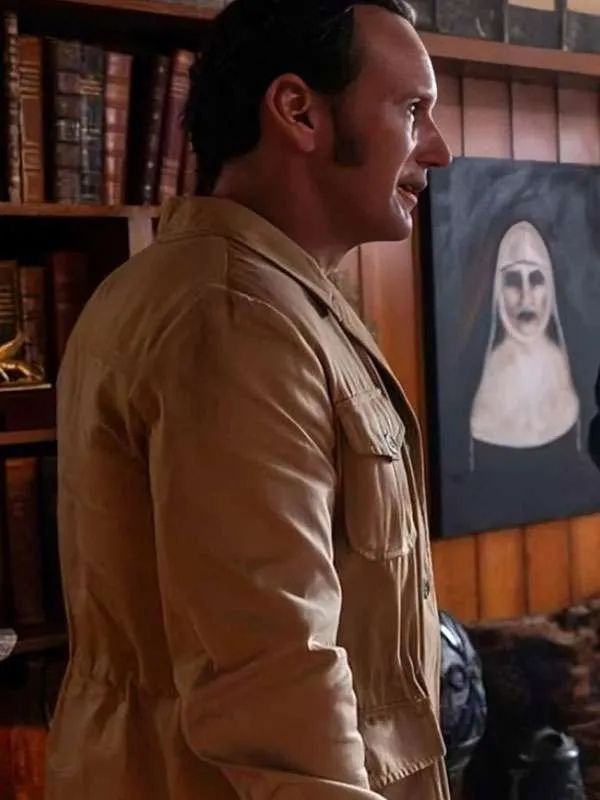 The Conjuring Last Rites Patrick Wilson Beige Cotton Jacket