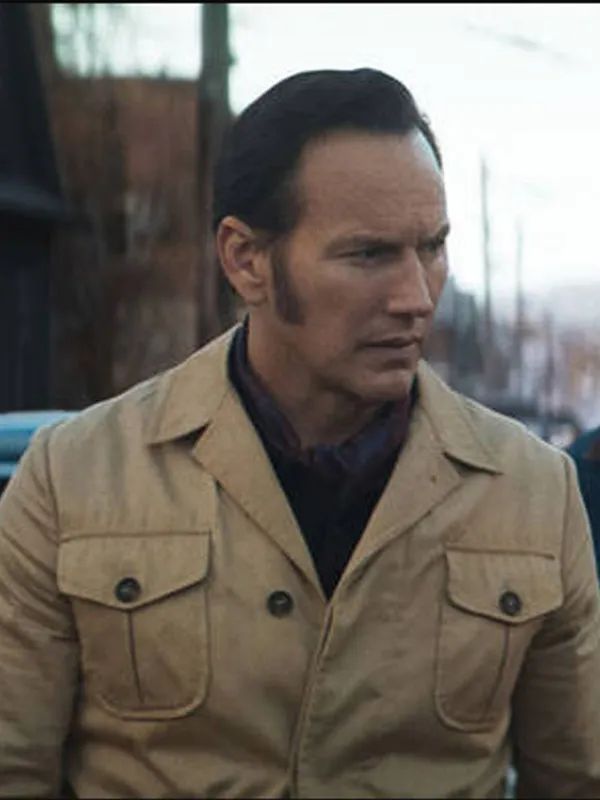 The Conjuring Last Rites Patrick Wilson Beige Cotton Jacket