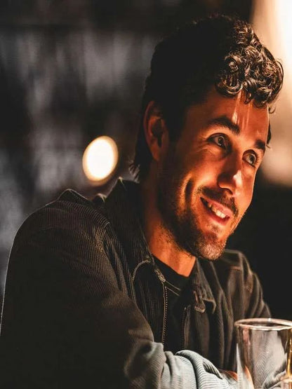 The Threesome Jonah Hauer-King Gray Corduroy Jacket