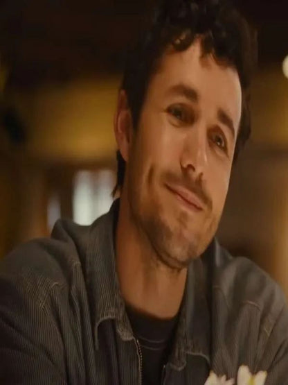 The Threesome Jonah Hauer-King Gray Corduroy Jacket