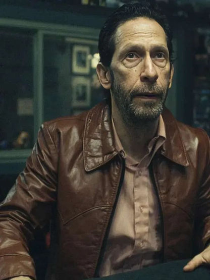 Tim Blake Nelson Bang Bang Brown Leather Jacket